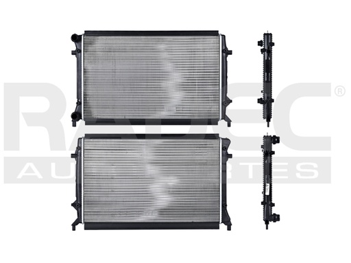 [220-3103-02] RADIADOR VW BORA 04-10 P/AIRE ESTANDAR 2.5 L 5 CILINDROS
