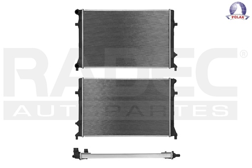 [220-3114-06] RADIADOR VW PASSAT 09-18/AD A3 QUATTRO 06-09 V6 3.2 LTS C/AA STD ALUM SOLD POLAR