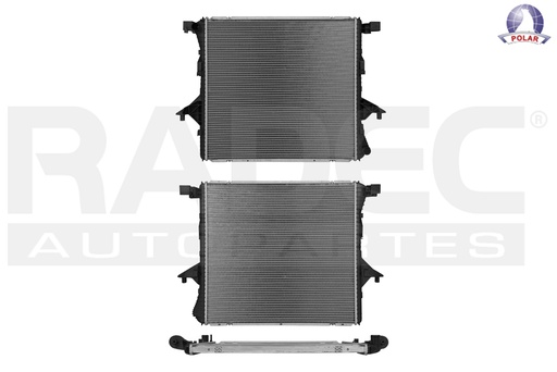 [220-3125-00] RADIADOR VW AMAROK 11-20 L4 2.0 TDI C/S AA AUT 24 1/5X23 1/7X22MM ALUM SOLD POLAR