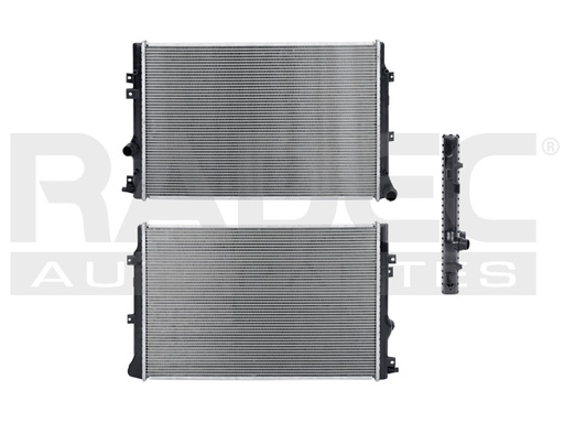 [220-3126-01] RADIADOR VW TIGUAN 09-17 L4 1.4, 2.0 LTS AUT C/S AA 25 1/2X17X32MM ALUM SOLD POLAR