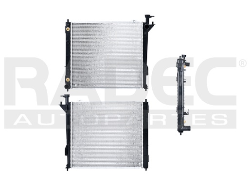 [220-3404-00] RADIADOR HY SANTA FE SPORT 13-18 L4 2.0 LTS TURBO C/S AA AUT 20 18 5/6X22MM ALUM SOLD POLAR
