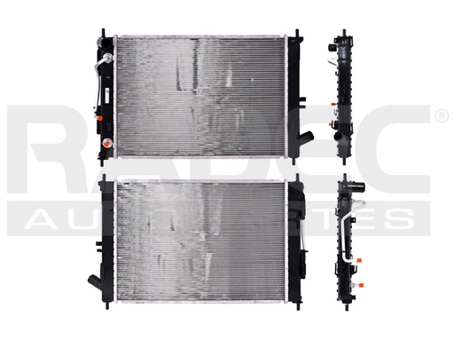 [220-3507-00] RADIADOR KI FORTE 15-18 L4 1.8,1.6,2.0 LTS AUT C/S AA 21 3/4X15 1/4X16MM ALUM SOLD POLAR