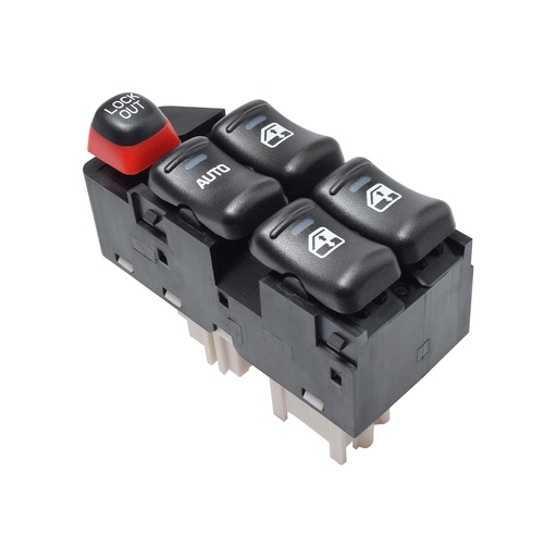 [222-0699-11] CONTROL ELECTRICO CV MALIBU 97-03  OD CUTLASS SUPREME 97-99  DE ELEVADOR 12 PINS 5 TECLAS NEGRO 12VCC MANIJAUTO Izquierdo Delantera  