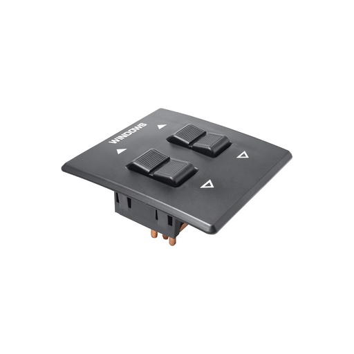 [222-0699-14] CONTROL ELECTRICO CV ASTRO  GM SAFARI VAN 85-94  DE ELEVADOR 6 PINS 2 TECLAS NEGRO 12VCC TIPO ORIGINAL    