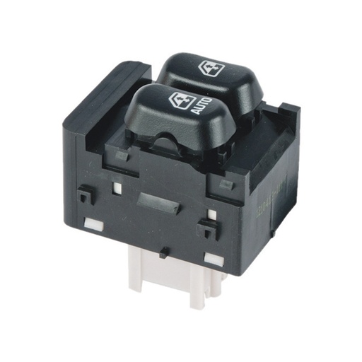 [222-0699-22] CONTROL ELECTRICO CV MONTE CARLO 95-99/GEO METRO 95-01  PT VARIOS  DE ELEVADOR 7 PIN 2 TECLAS NEGRO 12VCC MANIJAUTO    