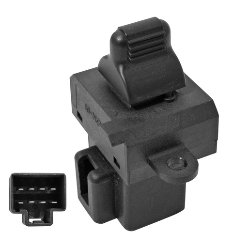 [222-0912-02] CONTROL ELECTRICO DG NEON 02-06  DE ELEVADOR 8 PINS 1 TECLA NEGRO BASE NEGRA 12VCC MANIJAUTO    