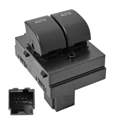 [222-1228-01] CONTROL ELECTRICO FD MUSTANG 10-14  DE ELEVADOR 6 PINS 2 TECLAS NEGRO 12VCC MANIJAUTO    