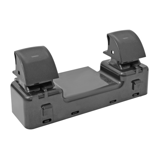[222-1609-01] CONTROL ELECTRICO JP WRANGLER RUBICON/SAHARA 13-18  DE ELEVADOR 10 PINS 2 TECLAS NEGRO 12VCC MANIJAUTO  Trasera  Central