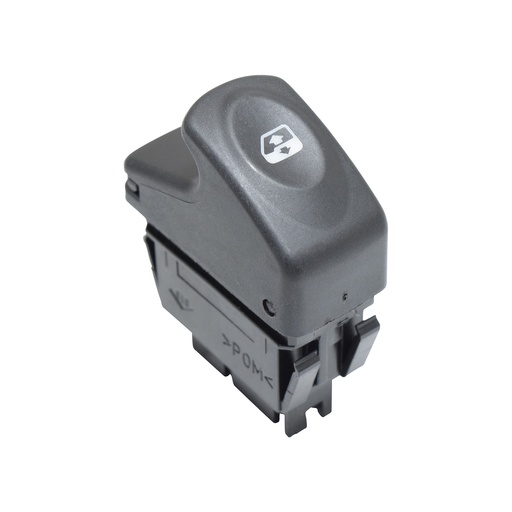 [222-2303-01] CONTROL ELECTRICO RN CLIO 02-10/KANGOO 04-18  NS PLATINA 02-10/APRIO 08-10  RN SANDERO 07-15  DE ELEVADOR 5 PINS 1 TECLA NEGRO 12VCC MANIJAUTO Izquierdo Delantera  