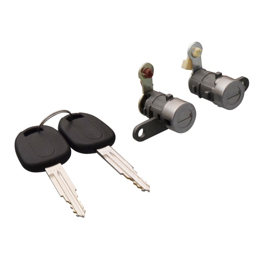 [224-0604-00] CILINDRO PARA PUERTA CV AVEO 04-07  JUEGO METAL CROMADO MANIJAUTO Derecho/Izquierdo   