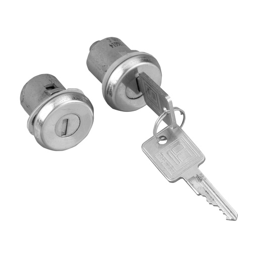 [224-0699-03] CILINDRO PARA PUERTA BK RIVIERA 86-87  CV CAMARO 82-91/CHEYENNE 65-91/EL CAMINO 1983/SILVERADO/SUBURBAN 65-91/BLAZER (S10) 82-94  PT FIREBIRD 82-91  CV S10 82-94/ASTRO 85-94  LLAVE CUADRADA JUEGO METAL CROMADO CUB    