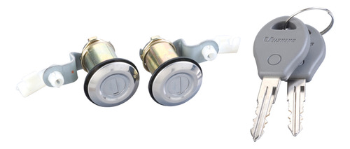 [224-2305-00] CILINDRO PARA PUERTA NS D21 86-08/HARDBODY/PATHFINDER 87-95/TSUBAME 93-04  JUEGO METAL CROMADO TIPO ORIGINAL Derecho/Izquierdo   