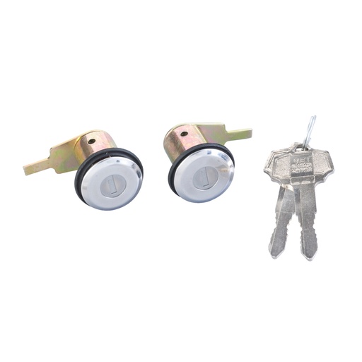 [224-2326-00] CILINDRO PARA PUERTA NS 720 81-93  JUEGO METAL CROMADO TIPO ORIGINAL Derecho/Izquierdo   