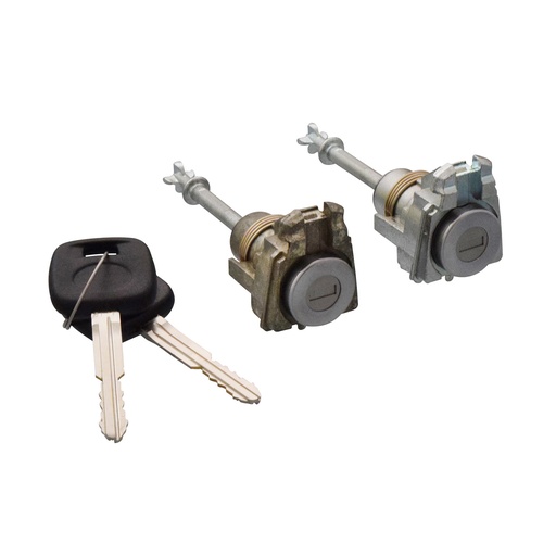 [224-3004-03] CILINDRO PARA PUERTA TY HILUX VIGO/TACOMA 05-15/COROLLA 09-13  JUEGO METAL CROMADO TIPO ORIGINAL Derecho/Izquierdo   