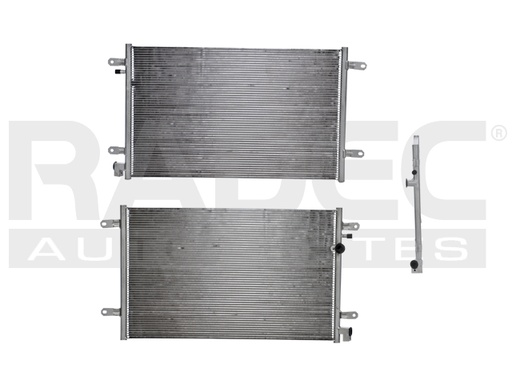 [228-0203-00] CONDENSADOR DE AIRE AD A6 06-11 V6 2.8, 3.0, 3.2 LTS AUT/STD S/SECADOR 25X15 3/7X16MM ALUM SOLD POLAR