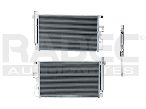 [228-0622-00] CONDENSADOR DE AIRE CV EQUINOX 06-09 V6 3.4 LTS AUT C/SECADOR 26 7/16X16 1/16X17MM ALUM SOLD POLAR