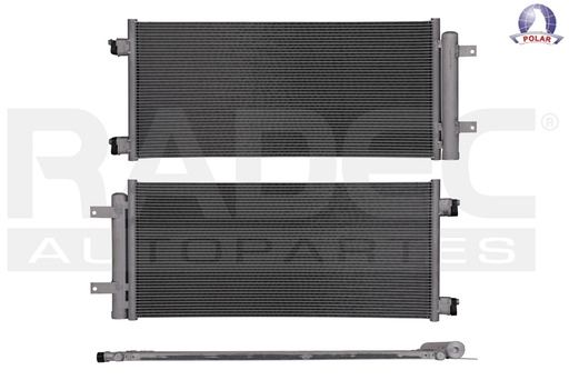 [228-0665-03] CONDENSADOR DE AIRE CV CRUZE 16-19 L4 1.4 LTS AUT/STD C/SECADOR 26 4/7X11 8/9X16MM ALUM SOLD POLAR