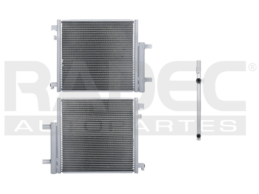 [228-0666-01] CONDENSADOR CV SPARK 11-17 LINEA ANTERIOR L4 1.2 LTS AUT/STD C/SECADOR 16 9/16X16 1/16X16MM ALUM SOLD POLAR