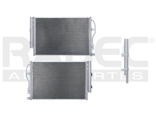 [228-0670-00] CONDENSADOR CV SONIC 12-19 L4 1.6, 1.8 LTS AUT/STD C/SECADOR 23 5/8X15 2/3X16MM ALUM SOLD POLAR