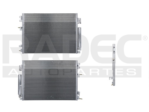 [228-0701-00] CONDENSADOR DE AIRE CR 300 11-21 V6 3.6/V8 5.7, 6.2, 6.4 LTS AUT/STD C/SECADOR C/ENFR DE ACEITE ALTA DENSIDAD 24 2/5X18 1/3X20MM ALUM SOLD POLAR
