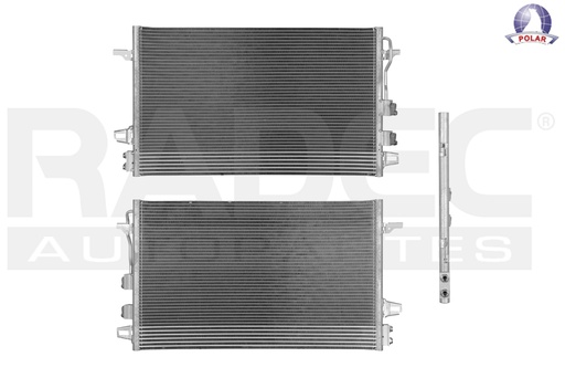 [228-0703-01] CONDENSADOR DE AIRE CR CARAVAN 05-07 V6 3.3/ 3.8 LTS S/SECADOR 29 5/8X17 1/4X17MM ALUM SOLD POLAR