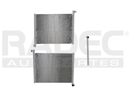 [228-0908-00] CONDENSADOR DE AIRE DG DURANGO 04-09 V8 4.7/5.7 LTS AUT S/SECADOR 21 3/8X17 1/8X22MM ALUM SOLD