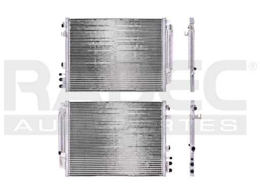 [228-0925-00] CONDENSADOR DE AIRE DG CHALLENGER 09-21 V6 2.7-3.6/V8 5.7-6.4 LTS AUT/STD C/SECADOR C/ENFR DE ACEITE 24 2/5X18 1/3X20MM ALUM SOLD POLAR