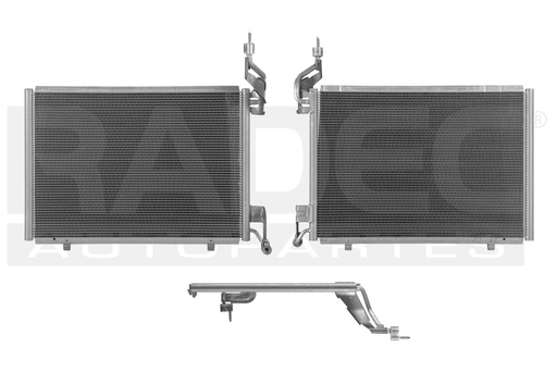 [228-1217-00] CONDENSADOR DE AIRE FD FIESTA 08-12 L4 1.6 LTS TURBO DIESEL S/SECADOR 20 1/2X13 4/5X16MM ALUM SOLD IMP