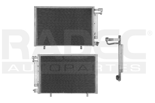 [228-1217-01] CONDENSADOR DE AIRE FD FIESTA 11-13 L4 1.6 LTS AUT/STD C/SECADOR 22 4/9X15X16MM ALUM SOLD POLAR