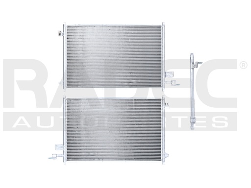 [228-1228-01] CONDENSADOR DE AIRE FD MUSTANG 05-09 V6 4.0/V8 4.6/V8 5.0 LTS AUT/STD S/SECADOR  24 5/8X16 9/16X17MM ALUM SOLD