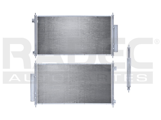[228-1301-01] CONDENSADOR HD ACCORD 08-12 L4 2.4/V6 3.5 LTS AUT/STD C/SECADOR 26 1/4X13 5/16X16MM ALUM SOLD POLAR
