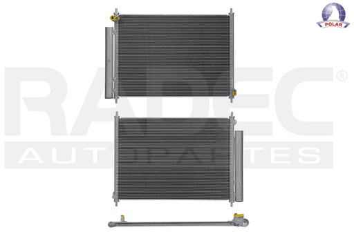 [228-1301-06] CONDENSADOR DE AIRE HD ACCORD HYBRID 14-17 L4 2.0 LTS AUT C/SECADOR 19 7/8X14X16MM POLAR
