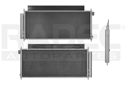 [228-1304-01] CONDENSADOR DE AIRE HD FIT 06-08 L4 1.5 LTS AUT/STD C/SECADOR 28 5/8X11 3/4X16MM ALUM SOLD POLAR