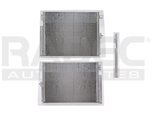 [228-1605-01] CONDENSADOR JP GRAND CHEROKEE 11-22 V6 3.6/V8 5.7,6.1, 6.2, 6.4 LTS AUT C/SECADOR C/ENFR DE ACEITE 26 3/8X20 3/7X16MM ALUM SOLD POLAR
