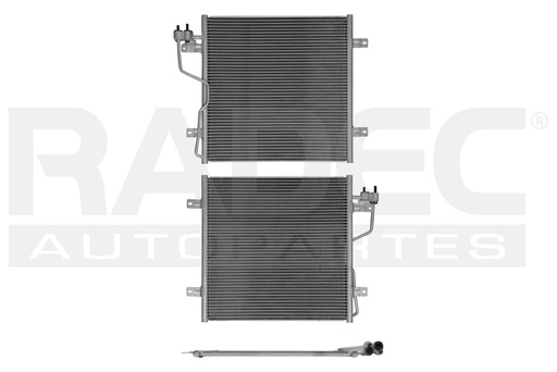 [228-1607-02] CONDENSADOR DE AIRE JP LIBERTY 06-07 V6 3.7LTS AUT S/SECADOR 18 11/16X18 7/16X16MM ALUM SOLD