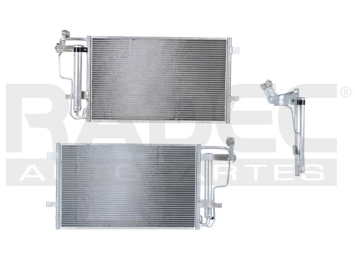 [228-1901-01] CONDENSADOR MZ 3 10-13 L4 2.0, 2.5 LTS AUT/STD C/SECADOR 23 5/7X14 1/2X16MM ALUM SOLD POLAR