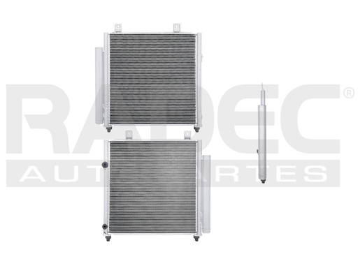 [228-2206-00] CONDENSADOR DE AIRE MT MIRAGE 16-20 L3 1.2 LTS AUT/STD C/SECADOR 15 1/4X14 15/16X16MM ALUM SOLD