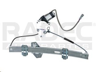 [007-1302-00] ELEVADOR DE CRISTAL HD CIVIC 96-00  ELECTRICO SEDAN 2 PINS CON MOTOR HUSHAN Derecho Delantera  