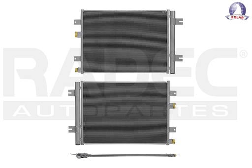 [228-2612-00] CONDENSADOR RN DUSTER 13-20 L4 2.0L AUT/STD C/SECADOR 20 2/3X14 7/8X12MM ALUM SOLD POLAR