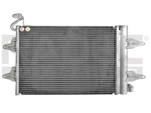 [228-2704-00] CONDENSADOR ST IBIZA 03-08 L4 1.6, 2.0 LTS AUT/STD C/SECADOR 19 1/2X14 1/8X16MM ALUM SOLD POLAR