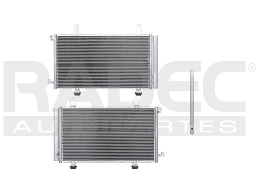 [228-2905-01] CONDENSADOR DE AIRE SZ SX4 08-14 L4 2.0 LTS AUT/STD C/SECADOR 24X13 1/3X16MM ALUM SOLD POLAR