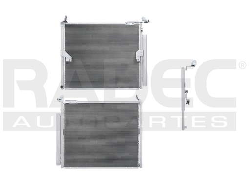[228-3001-01] CONDENSADOR DE AIRE TY 4 RUNNER 10-20 L4 2.7/V6 4.0 LTS AUT/STD C/SECADOR 23 8/9X19 1/4X16MM ALUM SOLD POLAR