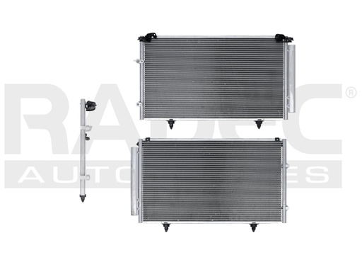 [228-3002-00] CONDENSADOR DE AIRE TY CAMRY 02-06 L4 2.4/ V6 3.0, 3.3 LTS AUT/STD C/SECADOR 27 3/16X 5/8X15 3/16 ALUM SOLD POLAR