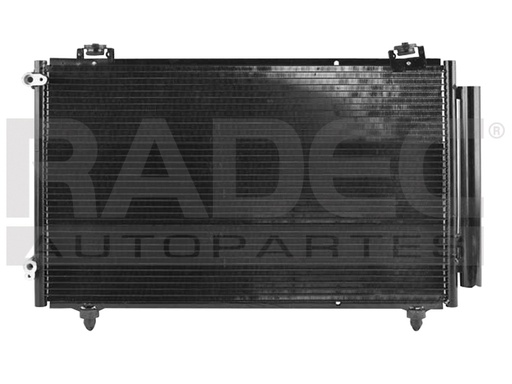 [228-3004-00] CONDENSADOR TY COROLLA 05-08 L4 1.8 LTS AUT/STD C/SECADOR 24 4/5X14 1/2X16MM ALUM SOLD POLAR