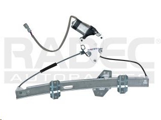 [007-1302-01] ELEVADOR DE CRISTAL HD CIVIC 96-00  ELECTRICO SEDAN 4 PINS CON MOTOR HUSHAN Izquierdo Delantera  