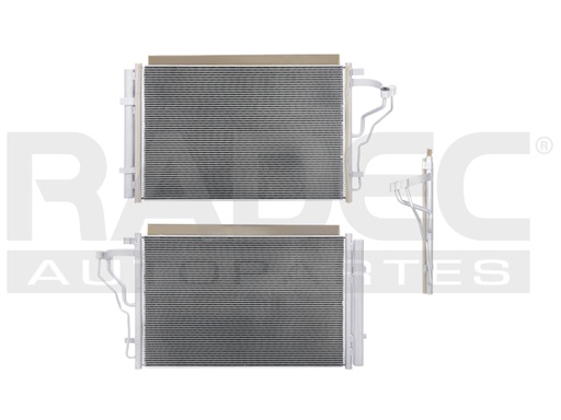 [228-3402-00] CONDENSADOR HY ELANTRA 14-16 L4 1.8, 2.0 LTS AUT/STD C/SECADOR 23 1/7X15 5/7X16MM ALUM SOLD POLAR