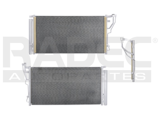 [228-3505-00] CONSENSADOR DE AIRE KI OPTIMA 14-16 L4 2.0/2.4 LTS AUT C/SECADOR 27 7/16X15 1/2X12MM ALUM SOLD POLAR