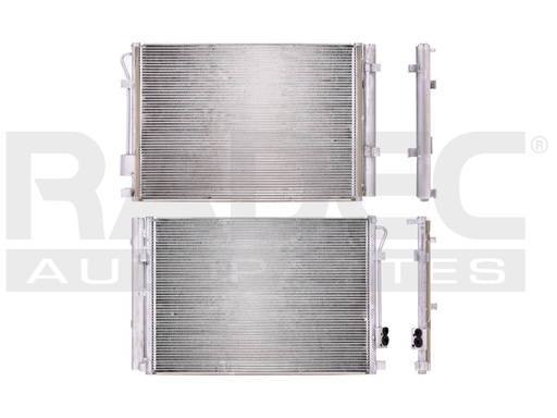 [228-3506-00] CONDENSADOR KI RIO 12-17 L4 1.6 LTS AUT/STD C/SECADOR 21X14 1/3X16MM ALUM SOLD POLAR
