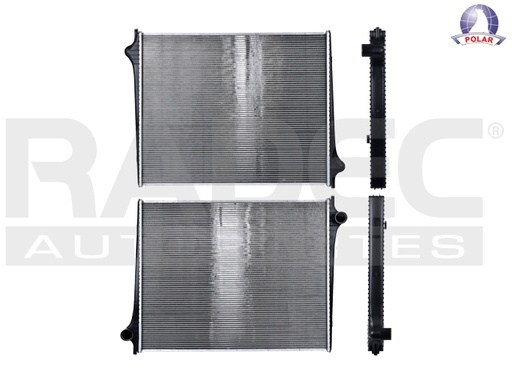 [269-2023-00] RADIADOR MC SCANIA BUS IRIZAR 02-04 400 HP 12.9 LTS C/S AA STD 33 55/64X27 3/32X48MM ALUM PLASTICO POLAR