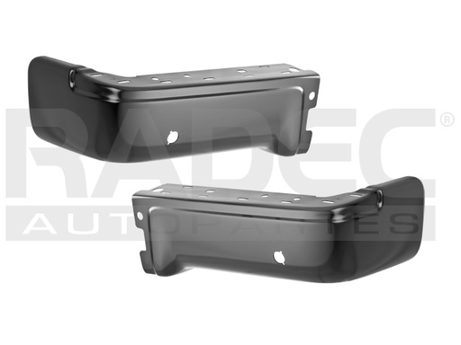 [008-1226-02] JGO ALERON DEFENSA TRASERO FD LOBO/F-150 09-14 NEGRO C/HOYO P/SENSOR DER/IZQ